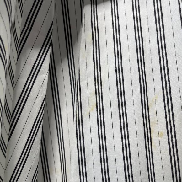 NWT A.L.C. Women's White Black Striped Wrap Asymmetrical Skirt Size 8 - Picture 12 of 15